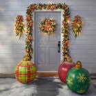20" Pre-Lit Noelle Wreath, GOLD BERRIES, hi-res image number null