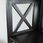 Montego 4-Shelf Corner Folding Bookcase-Black, , alternate image number null