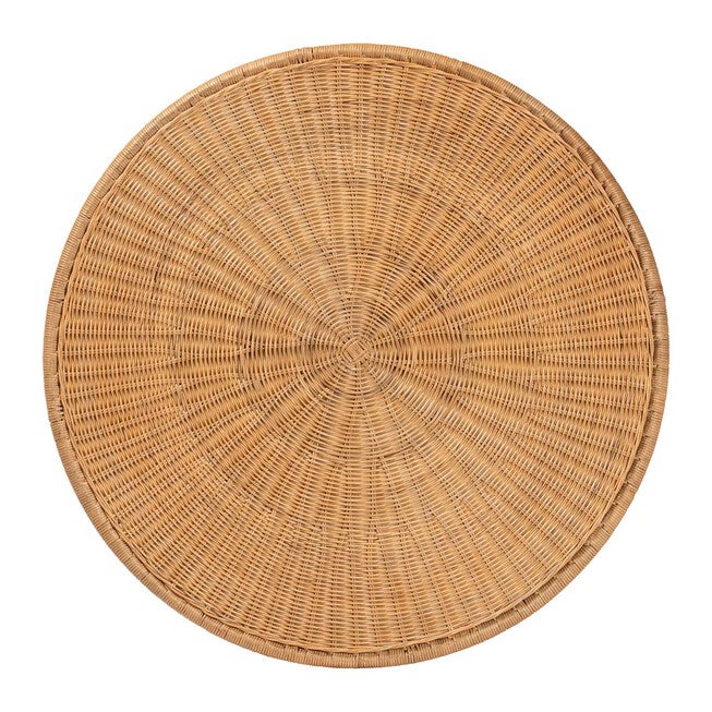 Caroline Round Natural Rattan Coffee Table, LIGHT HONEY, alternate image number null