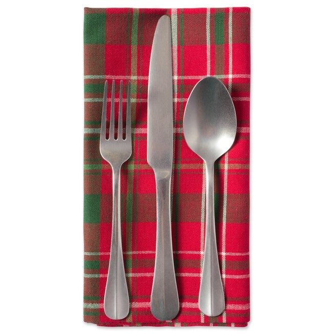 Tartan Holly Plaid Napkin, Set of 6, , alternate image number 4