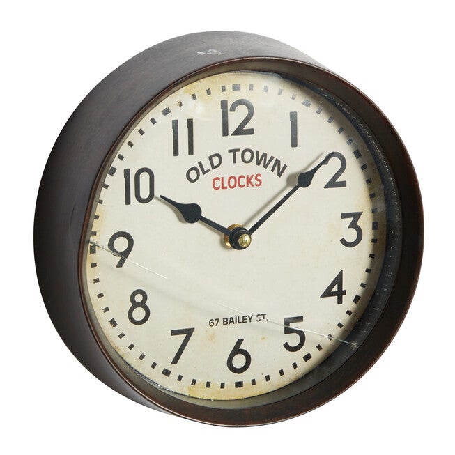 Set Of 3 Multi Colored Metal Wall Clock, , alternate image number 4