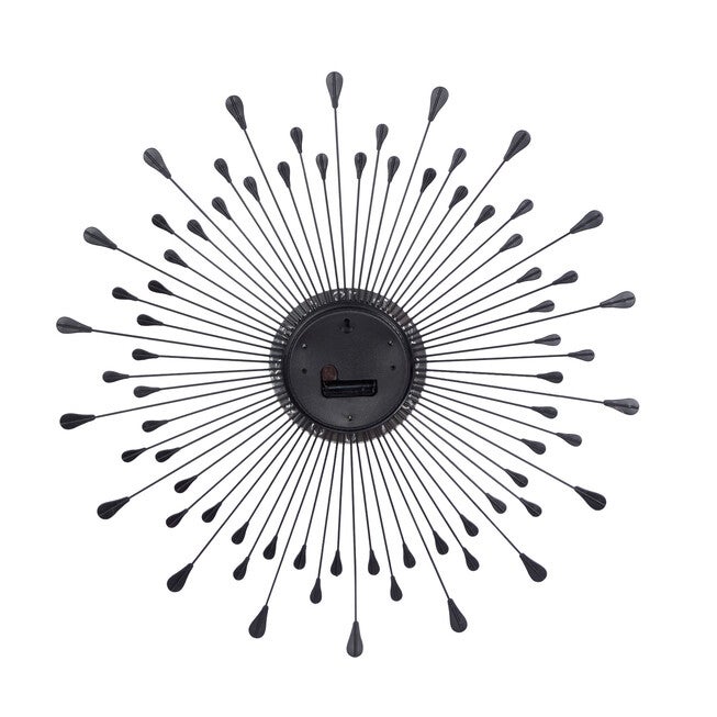 Silver Metal Modern Wall Clock, , on-hover image number null