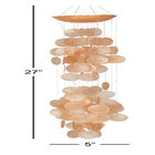 Orange Capiz Coastal Windchime, , alternate image number null