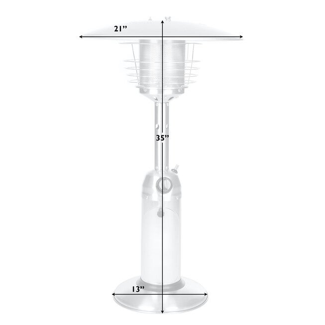Stainless Steel Table Top Patio Heater, , alternate image number 7