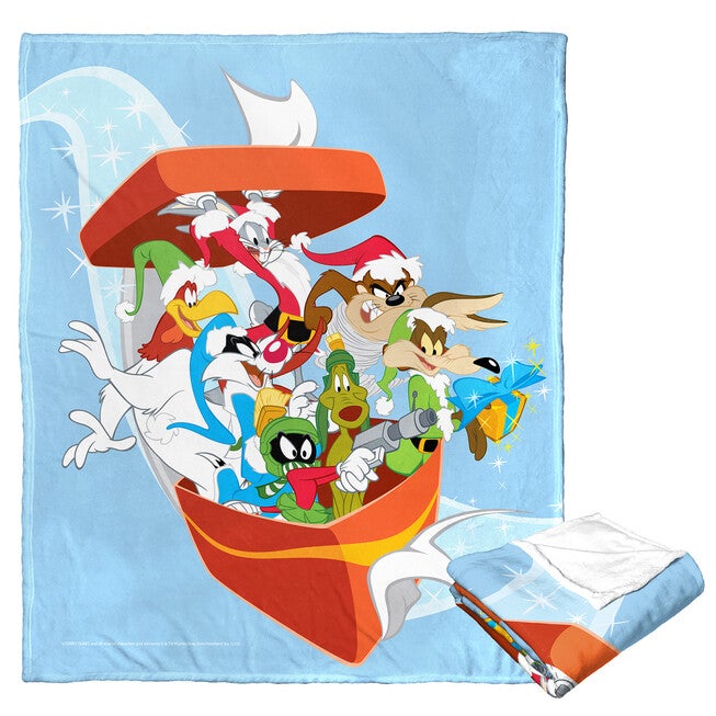 Wb Looney Tunes Bursting Bundle Silk Touch Throw, O, hi-res image number 0