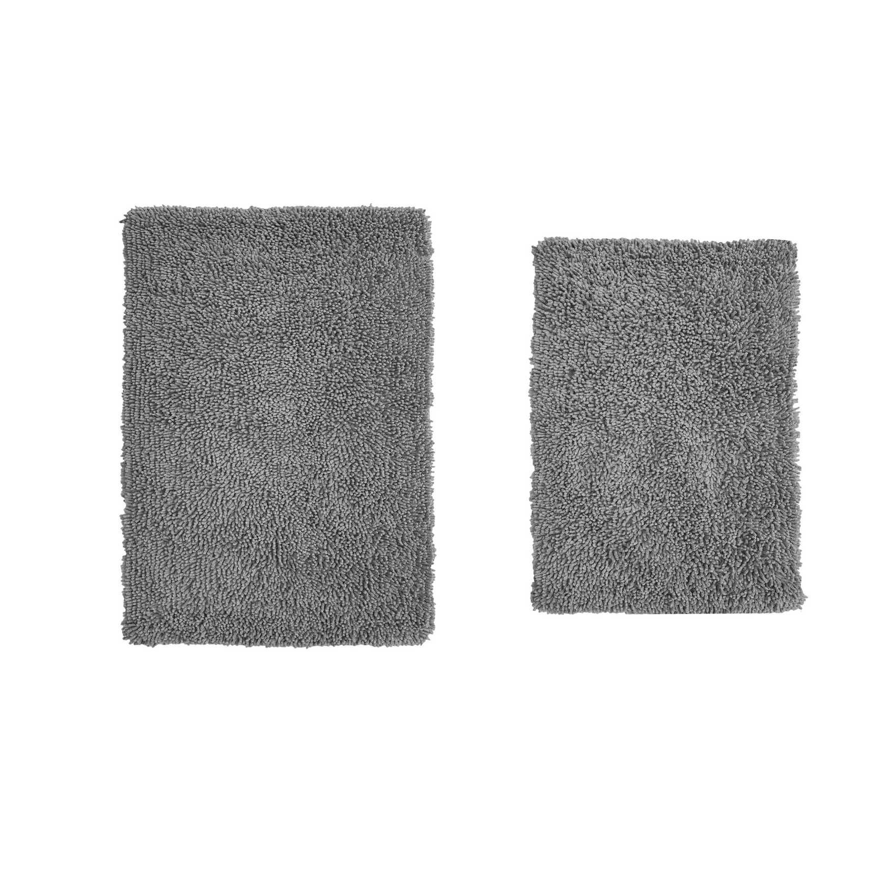 Fantasia 2 Piece Set Bath Rug Collection, GREY, hi-res image number 0