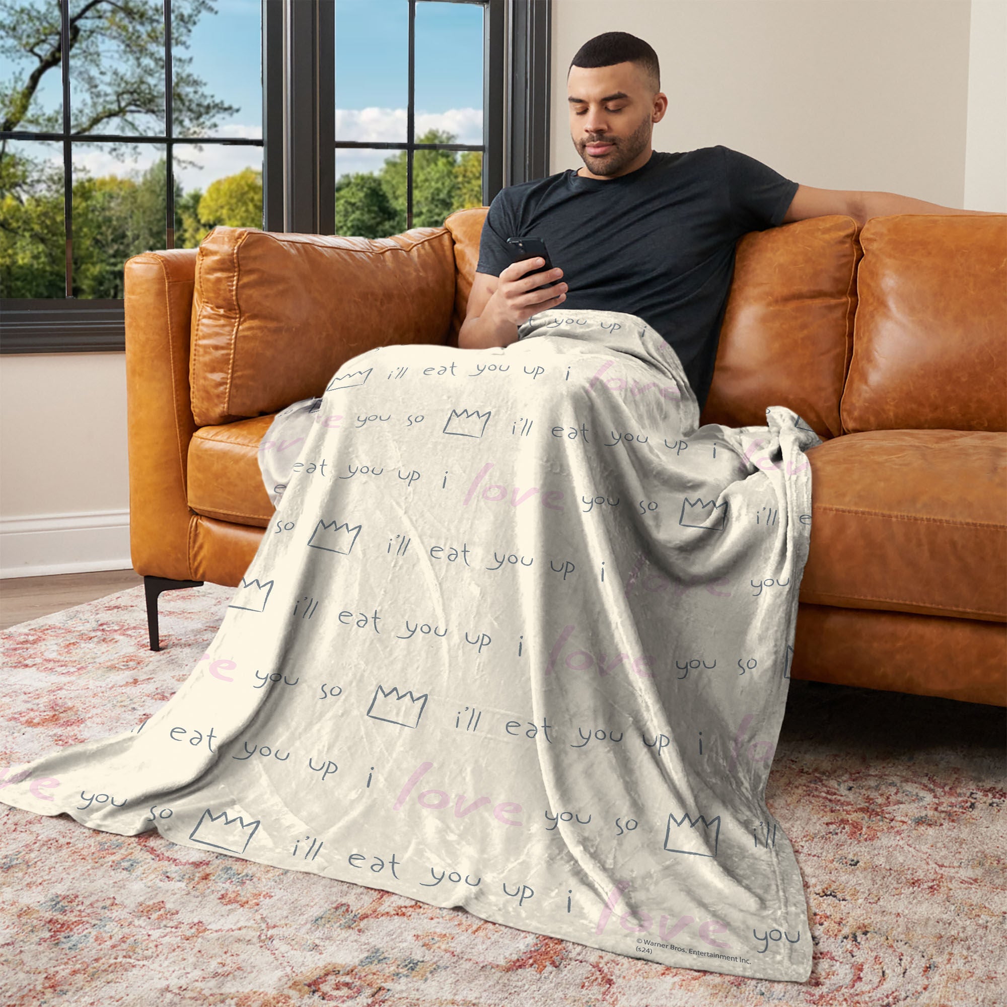 Warner Bros. Where the Wild Things Are We'll Eat You Up Silk Touch Throw Blanket 40x50 Inches, TAN, alternate image number 2