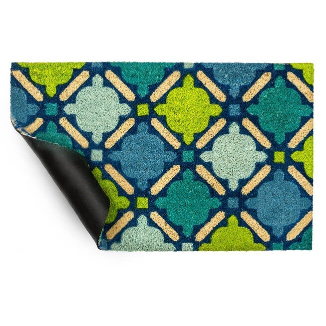 Blue Mosaic Doormat Floor Coverings, , alternate image number null