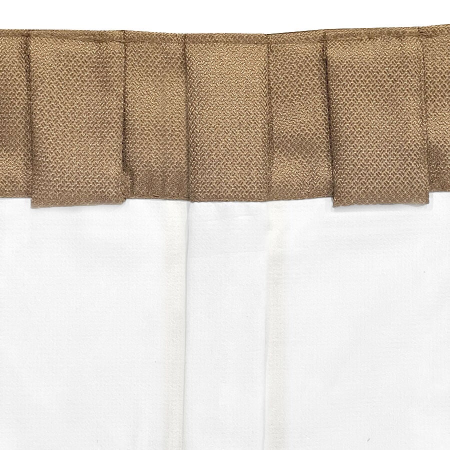 Grant Back Tab Button Pleated Blackout Panel, COGNAC, alternate image number 3