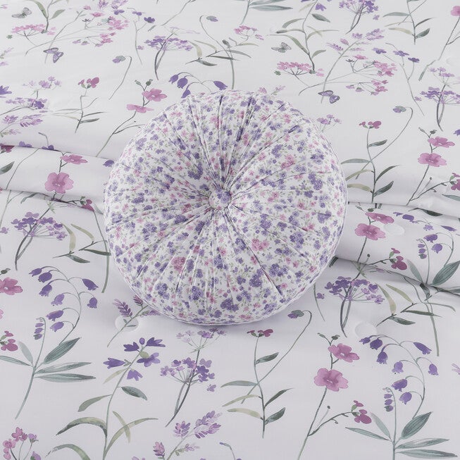 Nola Round Decorative Throw Pillow, LILAC, alternate image number null