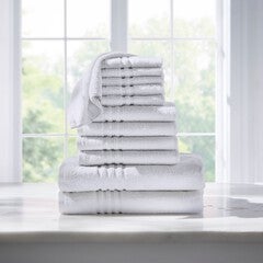 12-Pc. Zero-Twist Bath Towel Set