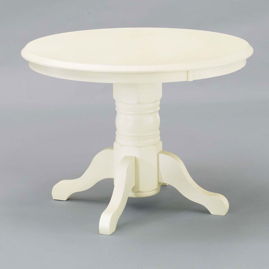 Round Pedestal Dining Table, WHITE, hi-res image number 0
