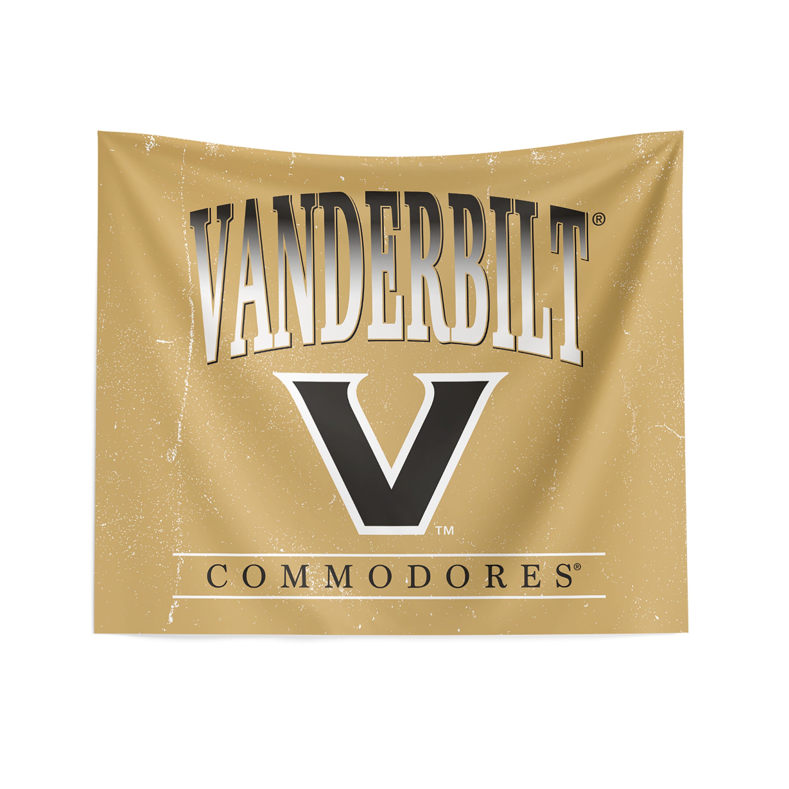 NCAA Textured Printed Wall Hanging 34x40 inches, COMMODORES, hi-res image number 0