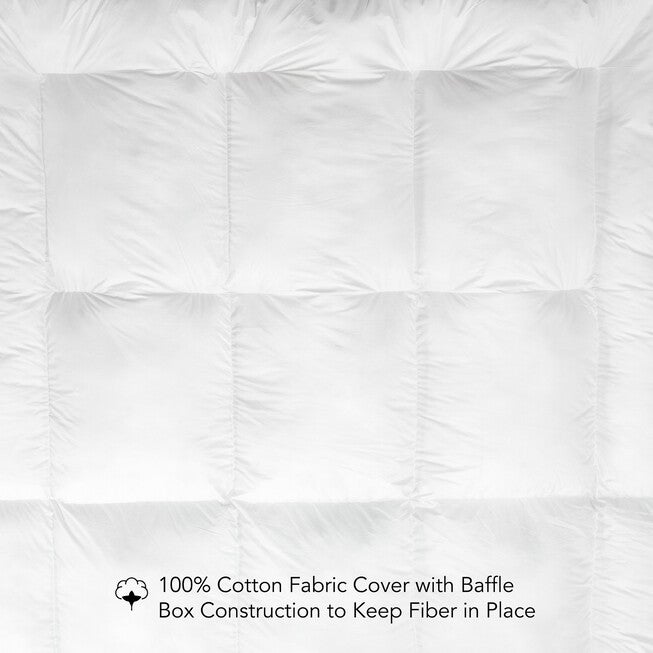 SensorPEDIC 2-Inch Down Alternative Fiber Mattress Topper with 100% Cotton Cove, , alternate image number 4