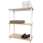 Home Basics Pine Wood 3 Tier Rectangular Corner Shelf, BAMBOO, hi-res image number null