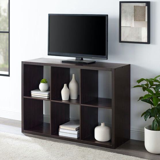 Glencoe 6 Cubby Storage Cabinet - Expresso, , on-hover image number null