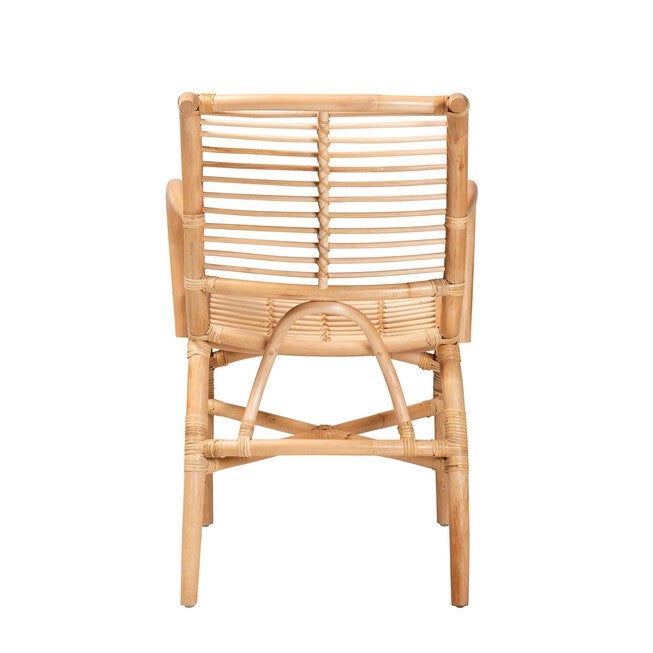 Seminyak Modern Bohemian Natural Rattan Lounge Chair, , alternate image number 3