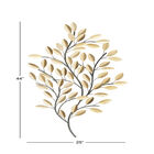 Brass Metal Glam Floral Wall Decor, , alternate image number null