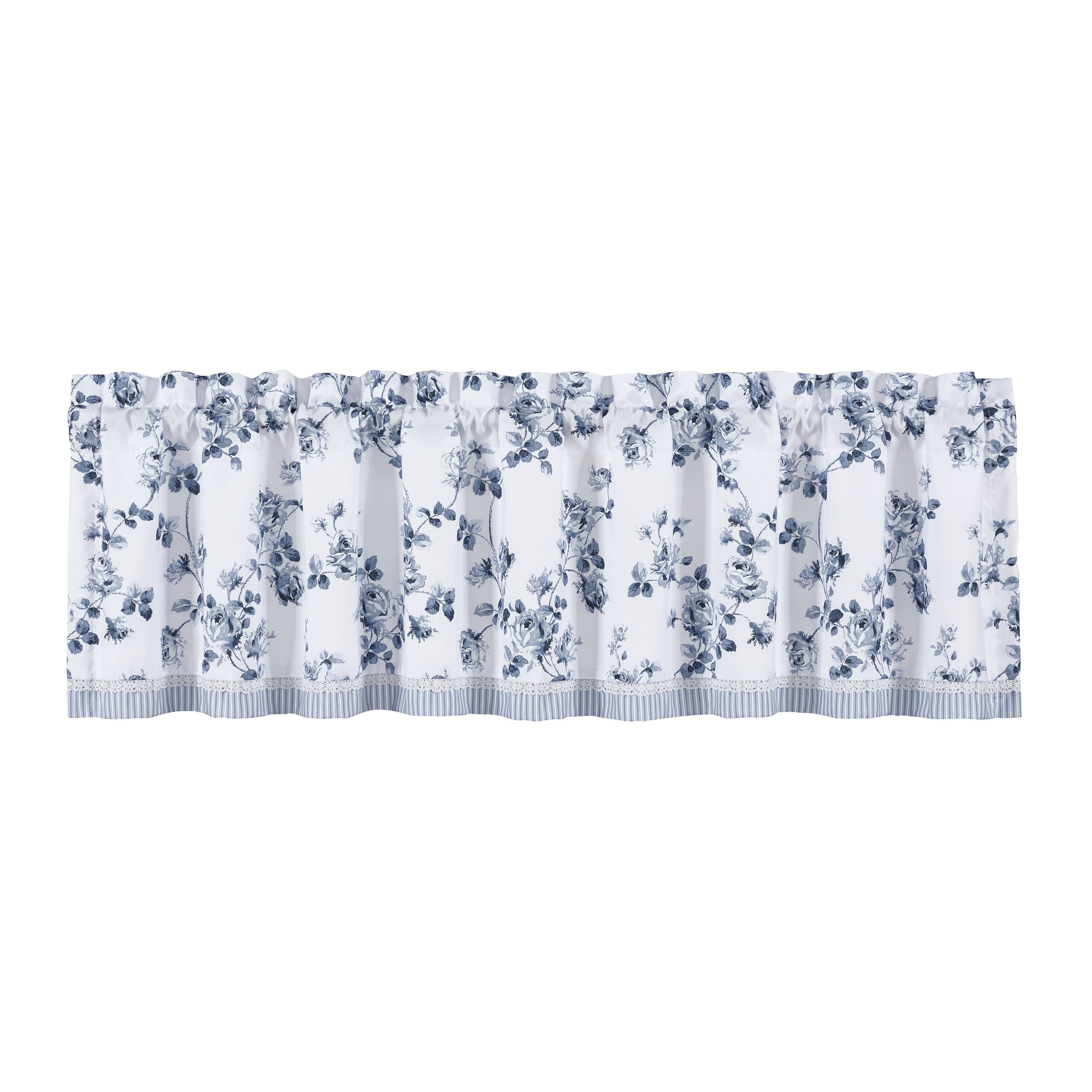 Rialto Window Straight Valance, FRENCH BLUE, alternate image number 2
