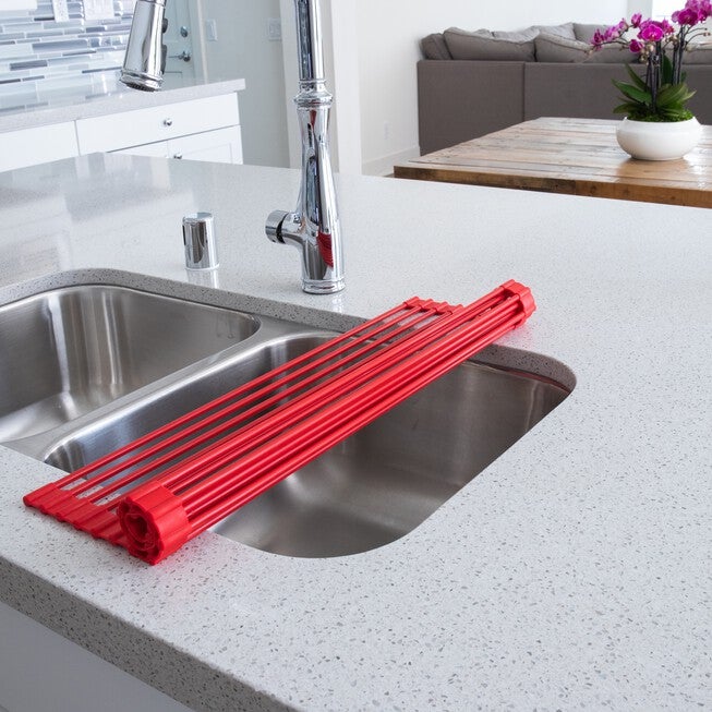 Over Sink Roll-Up Drying Rack, , on-hover image number 1