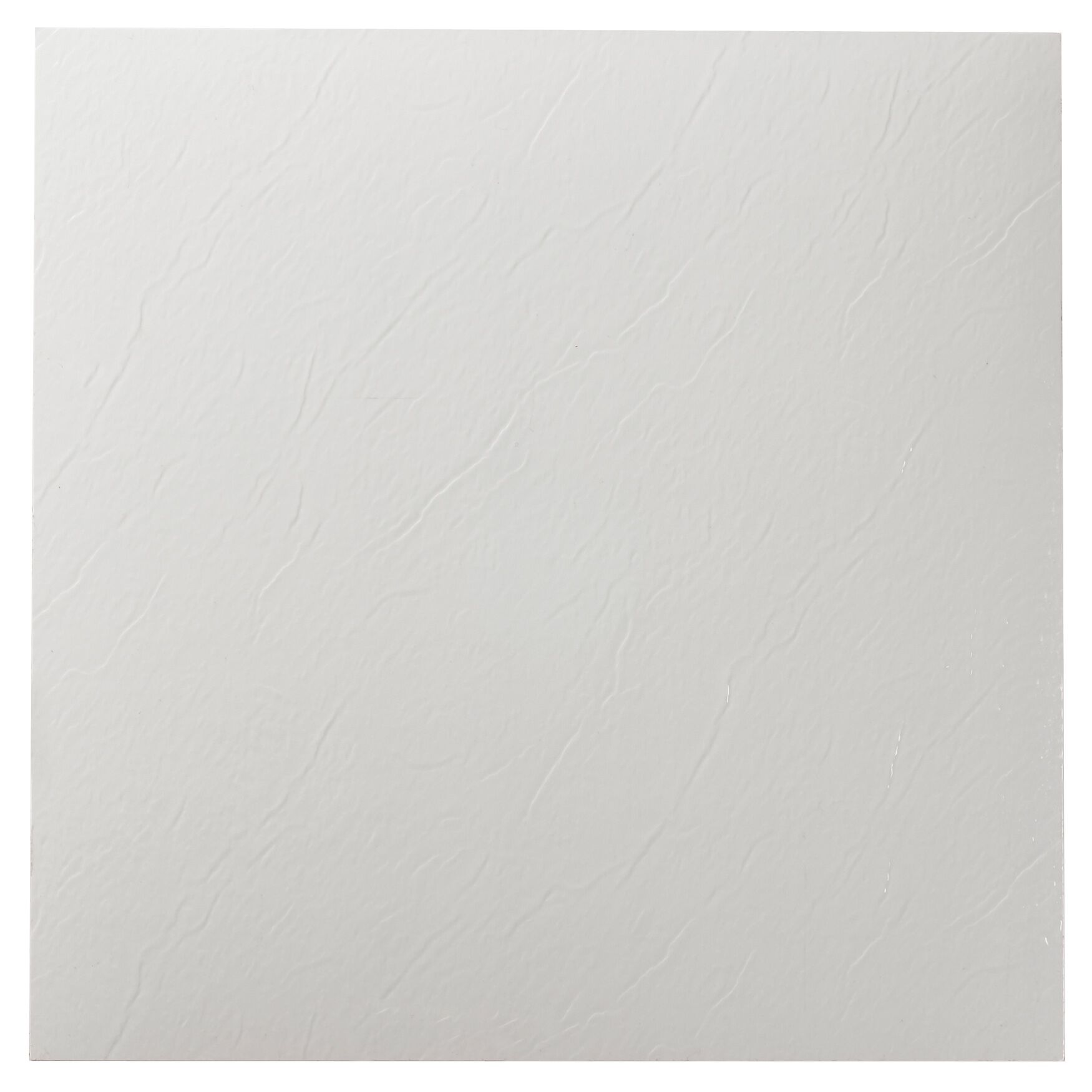 Sterling 12 inches x 12 inches Self Adhesive Vinyl Floor Tile, WHITE, hi-res image number 0