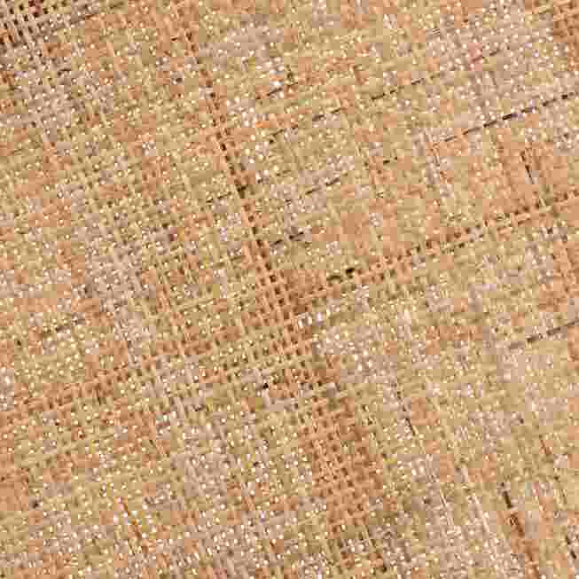 A close-up of the woven texture of the end table's surface.