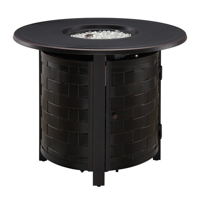 Dylan 34 inches Round Aluminum LPG Fire Pit, , alternate image number null