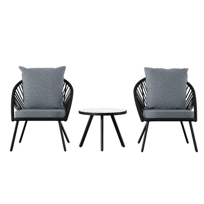 Wallinca Outdoor Seating Set 3Pc, , on-hover image number null