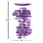 Purple Capiz Coastal Windchime, , alternate image number null