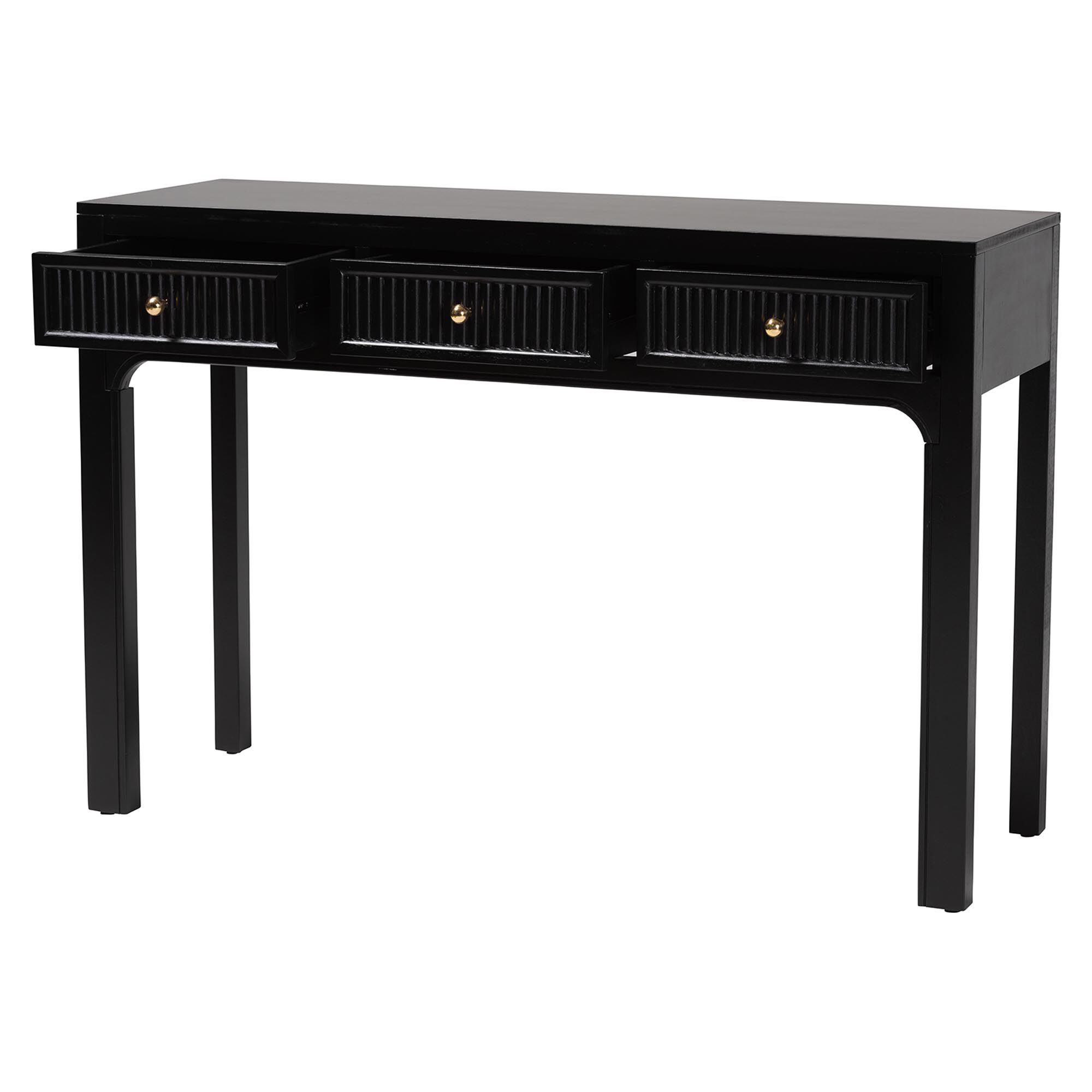 Leah Console Table, BLACK, alternate image number 2
