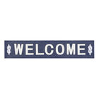Coastal Blue And White Wood And Metal Welcome Sign, BLUE, hi-res image number null