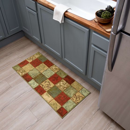 Floral Tile Multi 1' 8" X 3' 9", , alternate image number null
