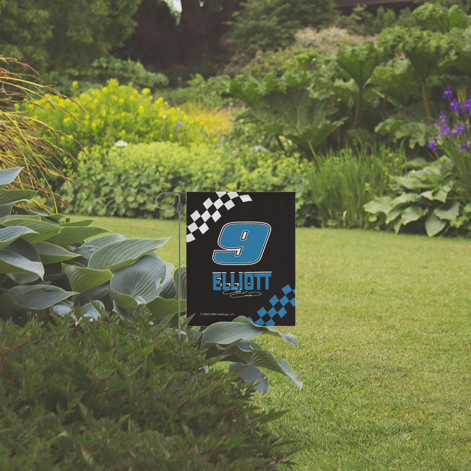 NASCAR Chase Elliot Checkered Double Sided Garden Flag 12x17 inches, MULTI, hi-res image number 0