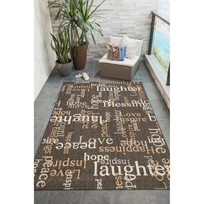 Liora Manne Portofino Sentiments Indoor/Outdoor Rug, , alternate image number null