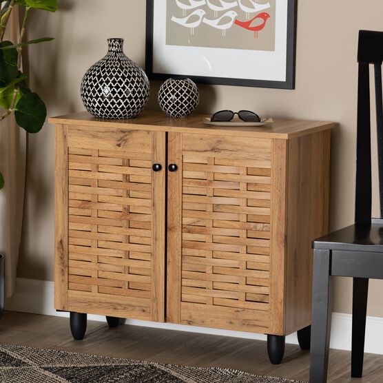 Winda Wood 2-Door Shoe Cabinet Furniture, , alternate image number null