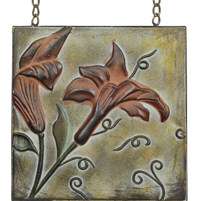 Brown Metal Traditional Floral Wall Decor, , alternate image number 6