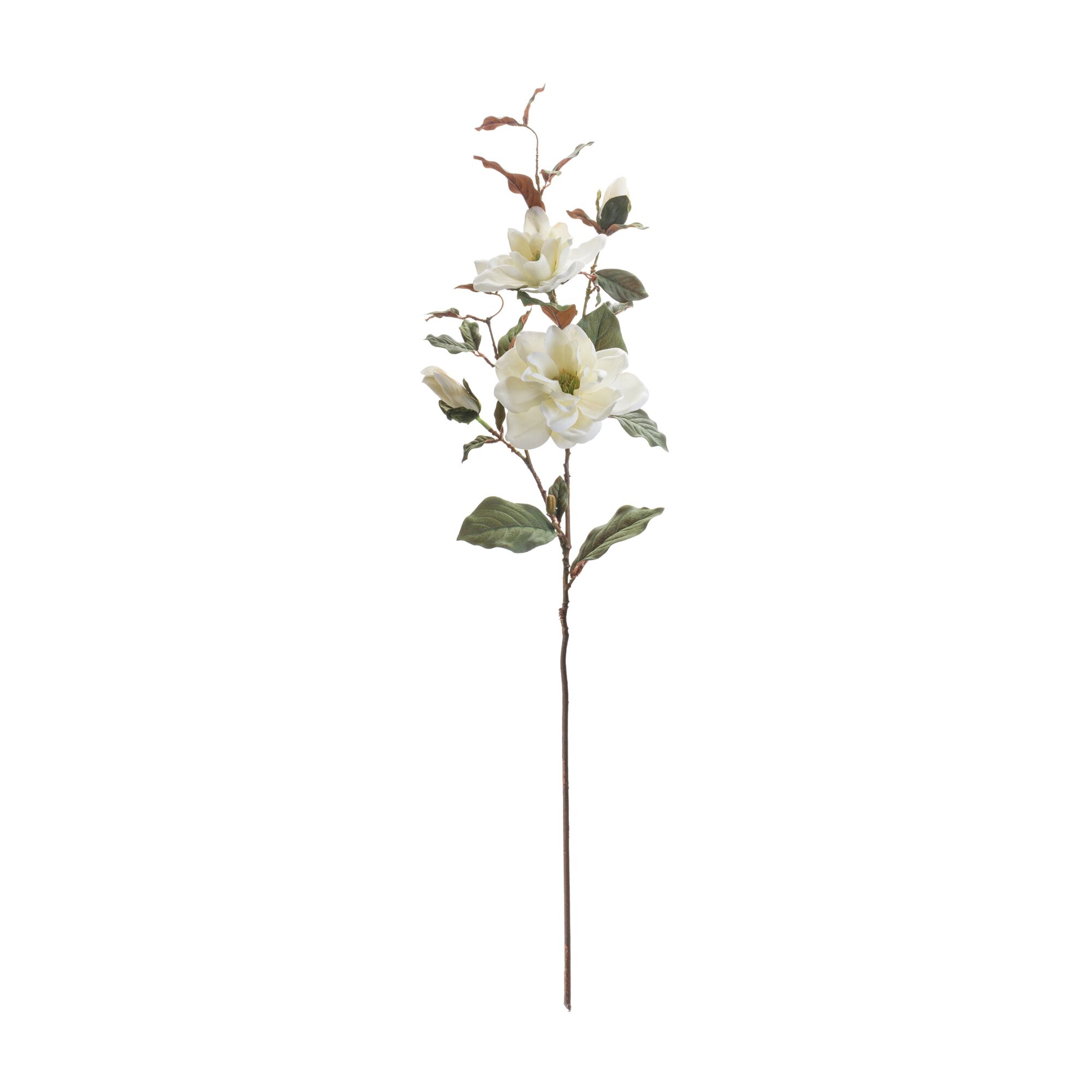 Magnolia Floral Spray (Set of 2), GREEN WHITE, alternate image number 1