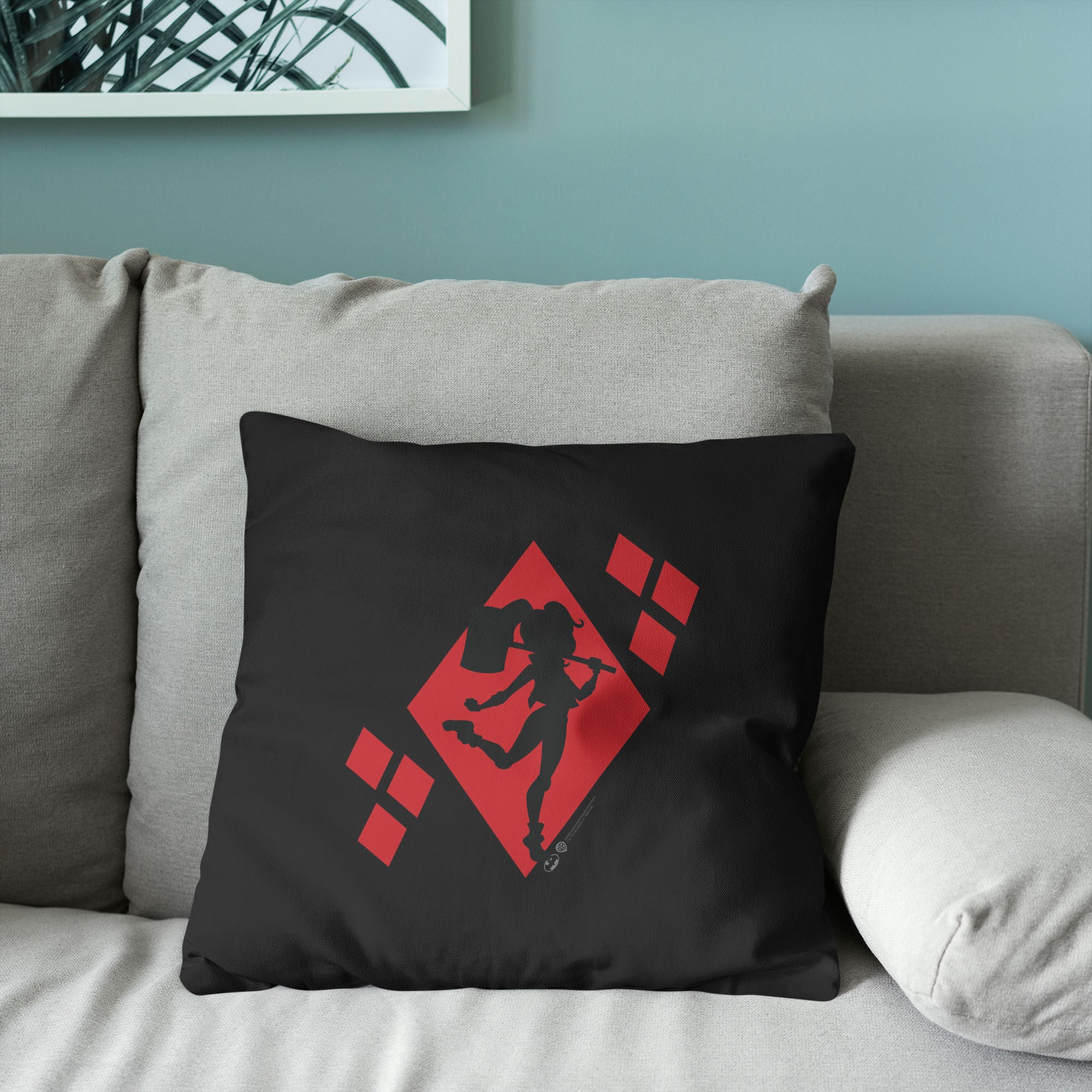 Warner Bros. DC Diamond Heart Throw Pillow 18X18 Inches, DC PILLOW, alternate image number 3