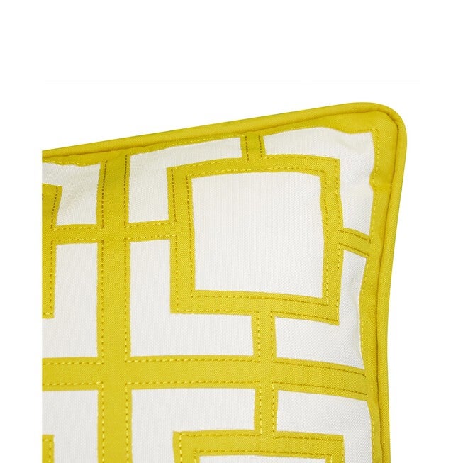 Modern Links Applique 20X20 Indoor Outdoor Decorative Pillow, , alternate image number 3