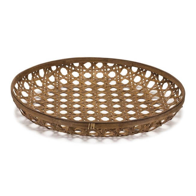 Tray 26 inchesD x 4 inchesH Bamboo, BROWN, hi-res image number 0