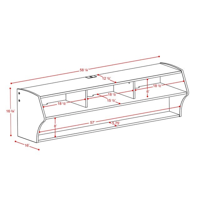 Altus Plus 58 inches Floating TV Stand, , alternate image number null