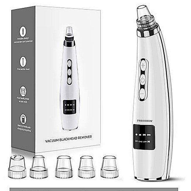 Vacuum Pressure Suction Pore Cleanser Beauty Tools, WHITE, hi-res image number null