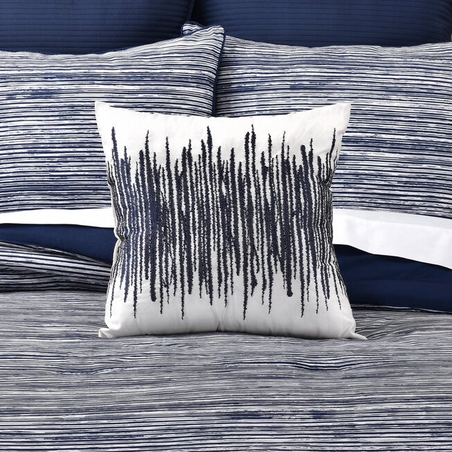 Dalton 18 Inch Square Decorative Throw Pillow, NAVY, alternate image number 1
