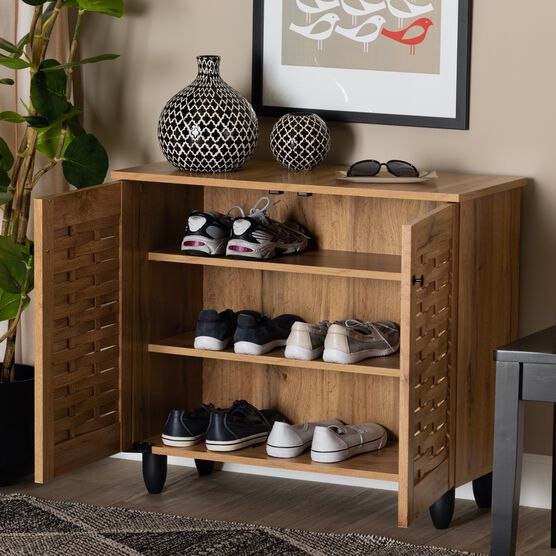 Winda Wood 2-Door Shoe Cabinet Furniture, , alternate image number null
