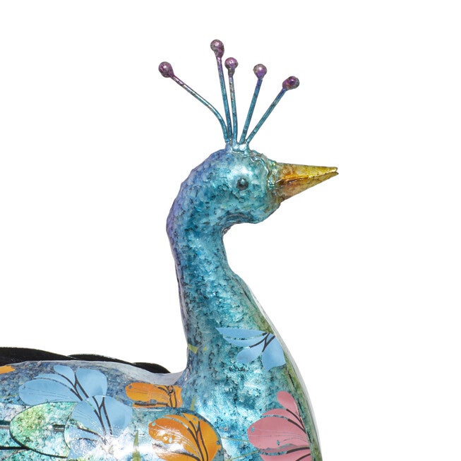 Turquoise Iron Eclectic Birds Garden Sculpture, , alternate image number 6