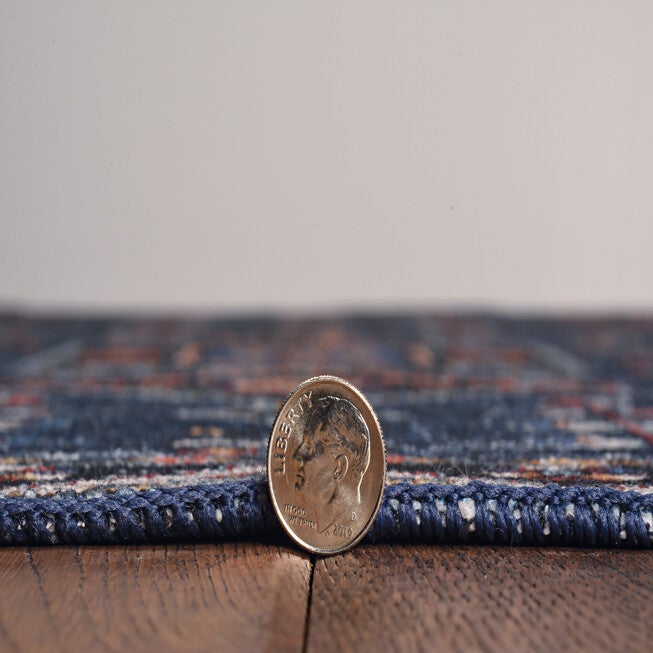 Washable Larson Navy/Ivory Rug, , alternate image number 2