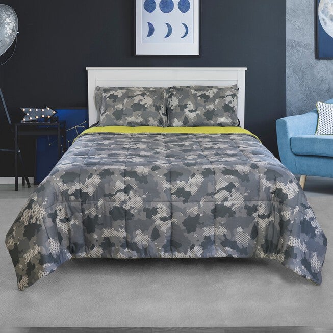 Pixel Camo Microfiber Comforter Set, , on-hover image number 1