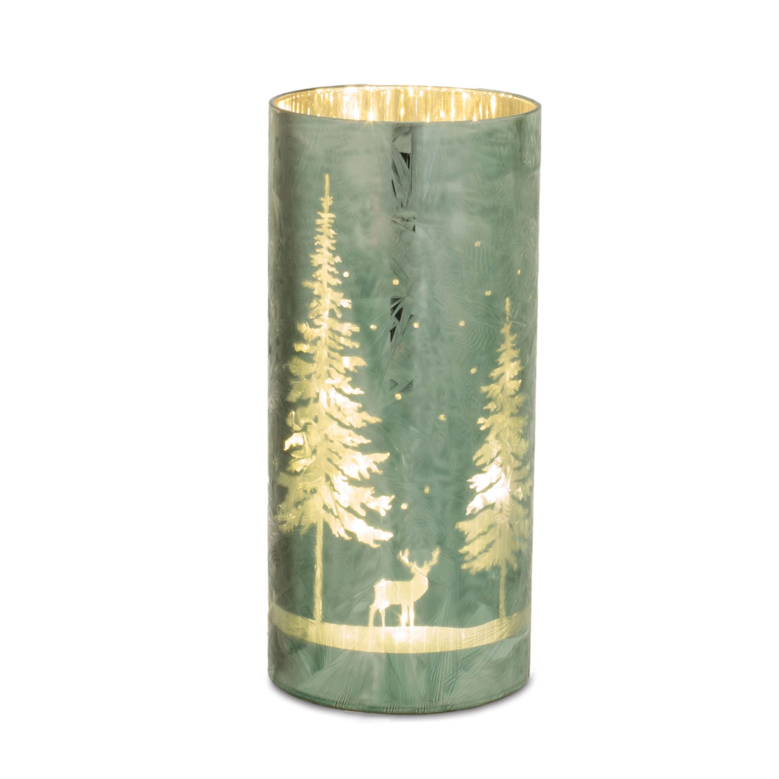 LED Pine Tree Luminary (Set of 3), GREEN, alternate image number 2