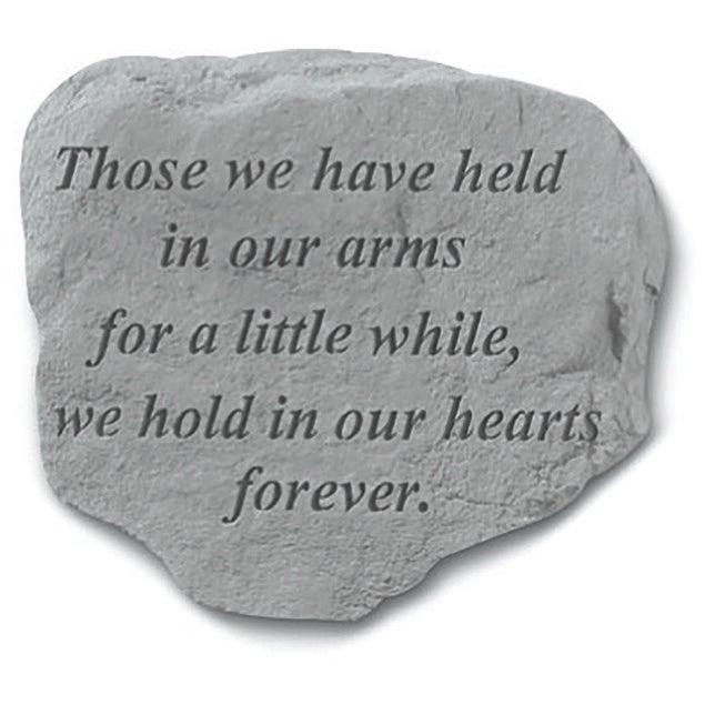Those We Have Held In Our Arms Garden Memorial Accent Stone, GREY, hi-res image number null
