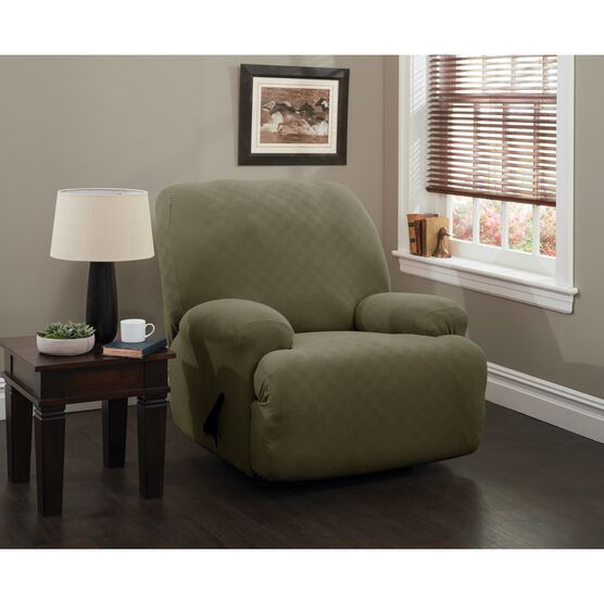 Stretch Newport Jumbo Recliner Slipcover, SAGE, hi-res image number null